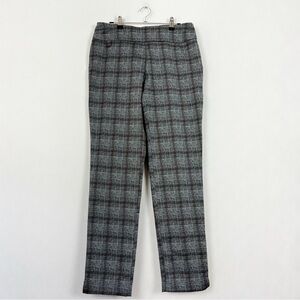 Lisette Women’s Grey Checkered Slim Pull-On‎ Pants Size 10